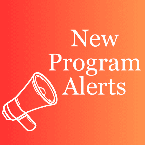 New Program Alerts