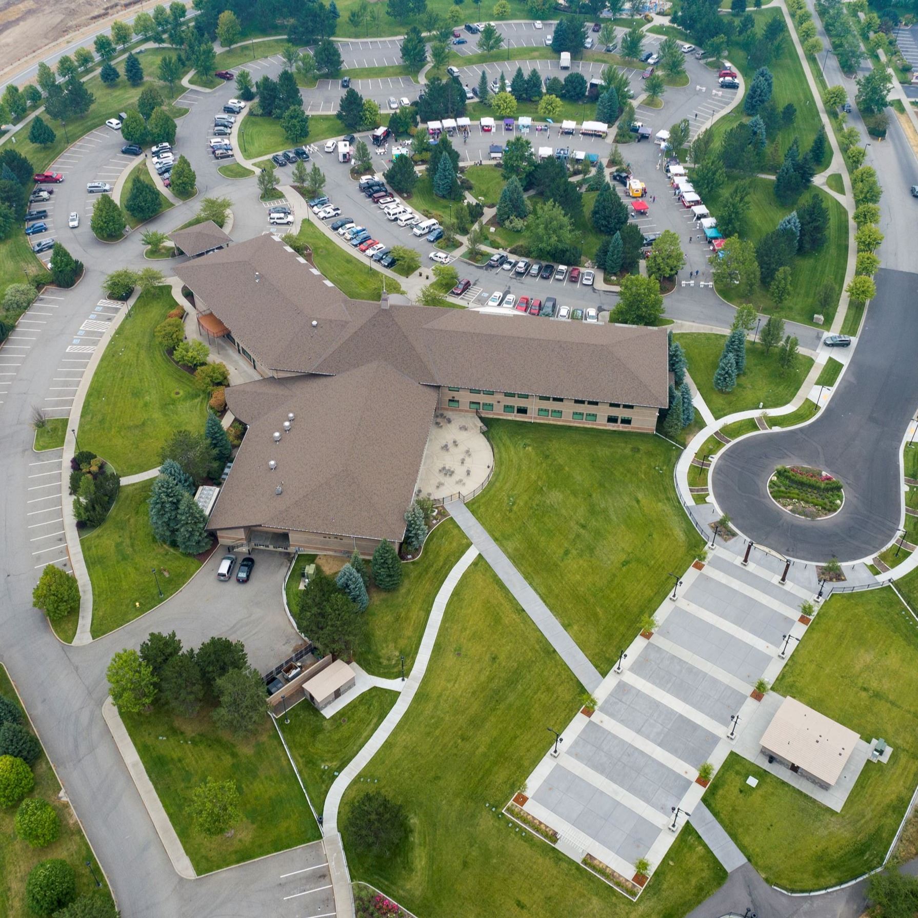 Drone view of CenterPlace