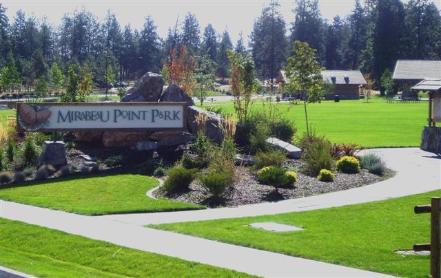Mirabeau Point Park Sign